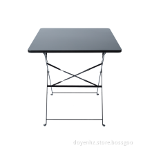 70cm Metal Folding Stretched Square Table
